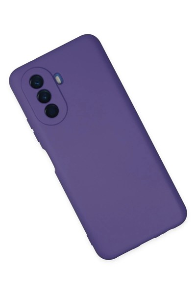 Mey İthalat®  Huawei Nova Y70 Kılıf Nano içi Kadife Silikon - Mor