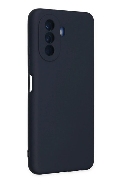 Mey İthalat®  Huawei Nova Y70 Kılıf Nano içi Kadife Silikon - Lacivert