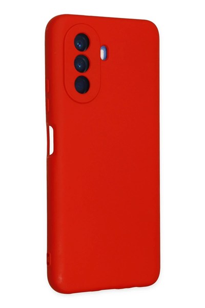 Mey İthalat®  Huawei Nova Y70 Kılıf Nano içi Kadife Silikon - Kırmızı
