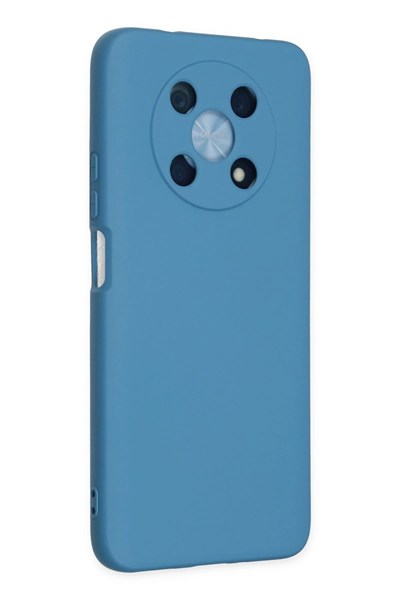 Mey İthalat®  Huawei Nova Y90 Kılıf Nano içi Kadife Silikon - Mavi