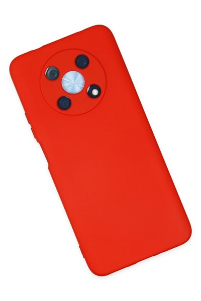 Mey İthalat®  Huawei Nova Y90 Kılıf Nano içi Kadife Silikon - Kırmızı