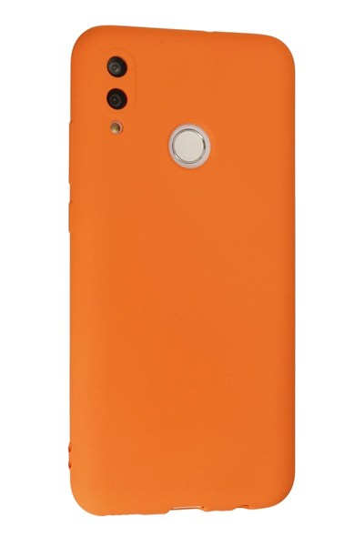 Mey İthalat®  Huawei P Smart 2019 Kılıf Nano içi Kadife Silikon - Turuncu
