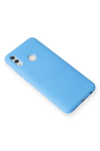 Mey İthalat®  Huawei P Smart 2019 Kılıf Nano içi Kadife Silikon - Mavi