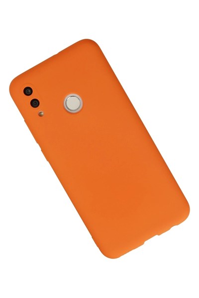 Mey İthalat®  Huawei P Smart 2019 Kılıf Nano içi Kadife Silikon - Turuncu