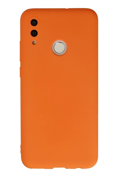 Mey İthalat®  Huawei P Smart 2019 Kılıf Nano içi Kadife Silikon - Turuncu