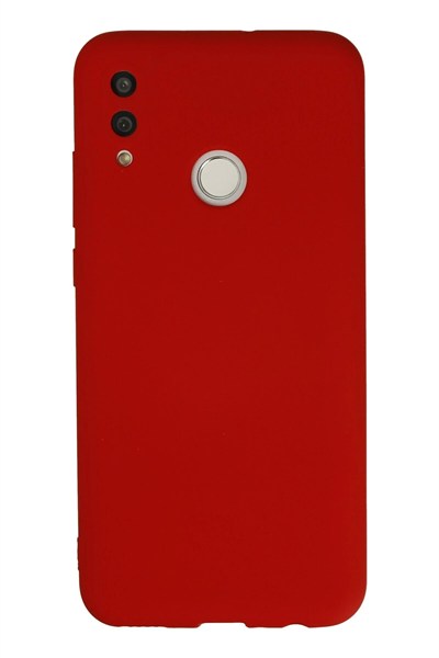 Mey İthalat®  Huawei P Smart 2019 Kılıf Nano içi Kadife Silikon - Kırmızı