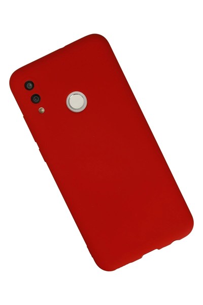 Mey İthalat®  Huawei P Smart 2019 Kılıf Nano içi Kadife Silikon - Kırmızı