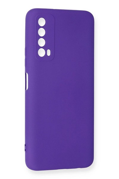 Mey İthalat®  Huawei P Smart 2021 Kılıf Nano içi Kadife Silikon - Mor