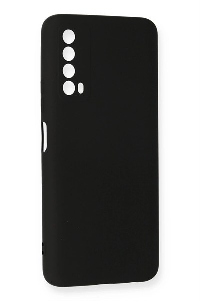 Mey İthalat®  Huawei P Smart 2021 Kılıf Nano içi Kadife Silikon - Siyah