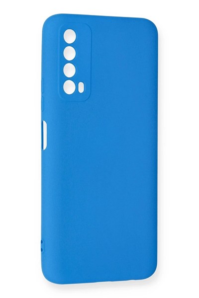 Mey İthalat®  Huawei P Smart 2021 Kılıf Nano içi Kadife Silikon - Mavi