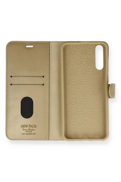 Mey İthalat®  Huawei P Smart S Kılıf Trend S Plus Kapaklı Kılıf - Gold