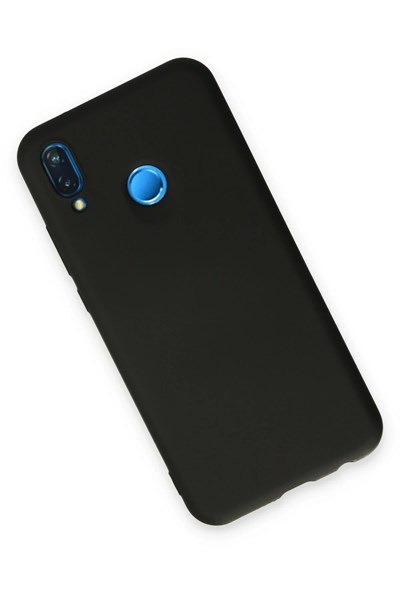 Mey İthalat®  Huawei P20 Lite Kılıf Nano içi Kadife Silikon - Siyah