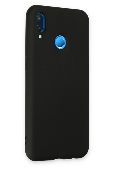 Mey İthalat®  Huawei P20 Lite Kılıf Nano içi Kadife Silikon - Siyah