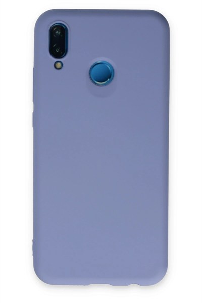Mey İthalat®  Huawei P20 Lite Kılıf Nano içi Kadife Silikon - Lila