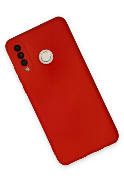 Mey İthalat®  Huawei P30 Lite Kılıf Nano içi Kadife Silikon - Kırmızı