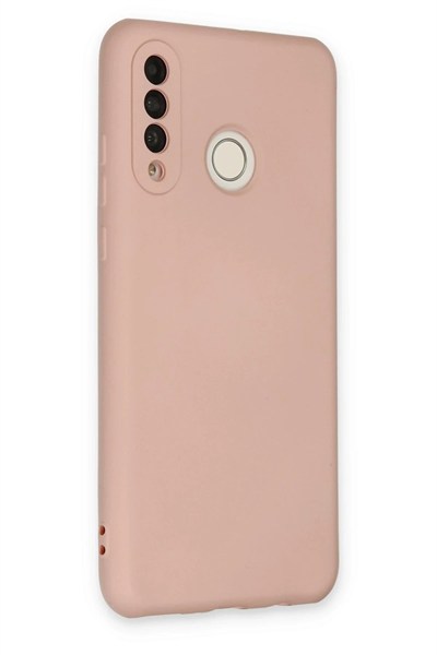 Mey İthalat®  Huawei P30 Lite Kılıf Nano içi Kadife Silikon - Pudra
