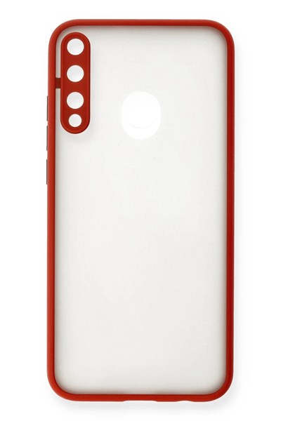 Mey İthalat®  Huawei P40 Lite E Kılıf Montreal Silikon Kapak - Kırmızı