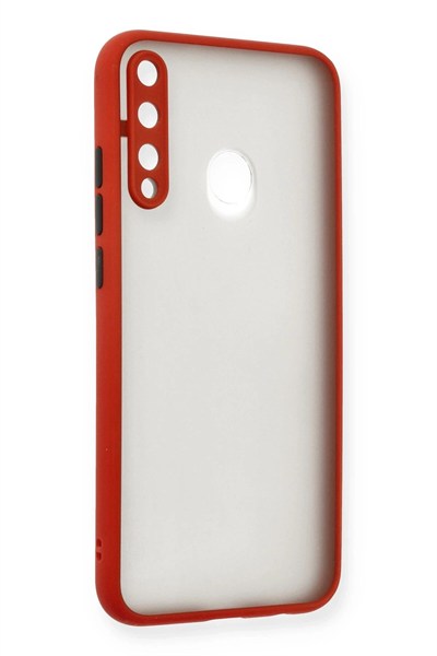 Mey İthalat®  Huawei P40 Lite E Kılıf Montreal Silikon Kapak - Kırmızı