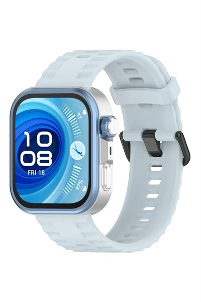 Mey İthalat®  Huawei Watch Fit 3 Klasik Kordon - Açık Mavi