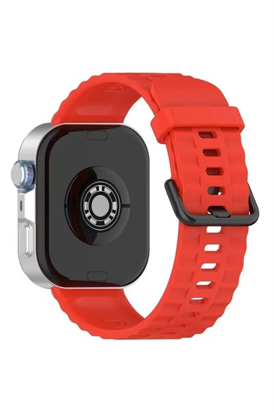 Mey İthalat®  Huawei Watch Fit 3 Klasik Kordon - Kırmızı