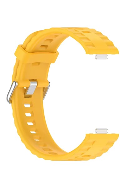Mey İthalat®  Huawei Watch Fit 3 Klasik Kordon - Sarı