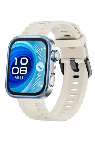 Mey İthalat®  Huawei Watch Fit 3 Klasik Kordon - Bej