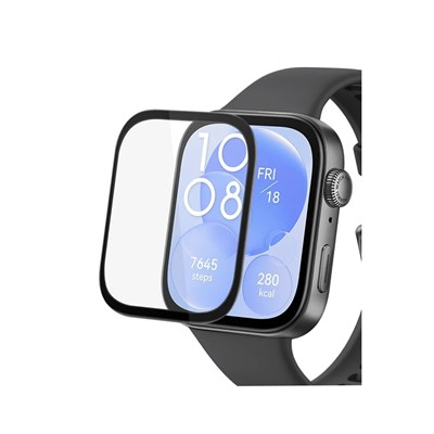 Mey İthalat®  Huawei Watch Fit 3 Polymer Nano Ekran Koruyucu - Şeffaf