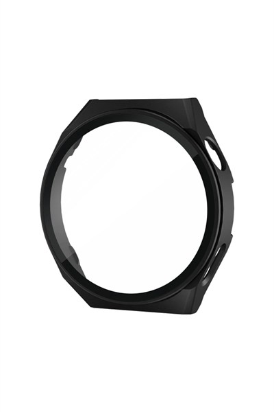 Mey İthalat®  Huawei Watch GT2 46mm Dota Camlı Kasa Ekran Koruyucu - Siyah