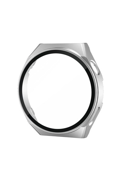 Mey İthalat®  Huawei Watch GT2 46mm Dota Camlı Kasa Ekran Koruyucu - Gümüş