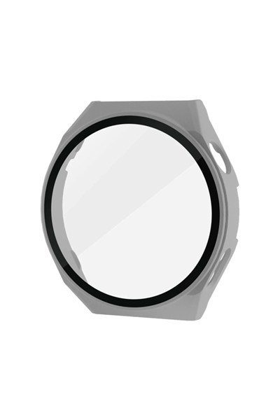 Mey İthalat®  Huawei Watch GT3 Pro 46mm Dota Camlı Kasa Ekran Koruyucu - Uzay Grisi