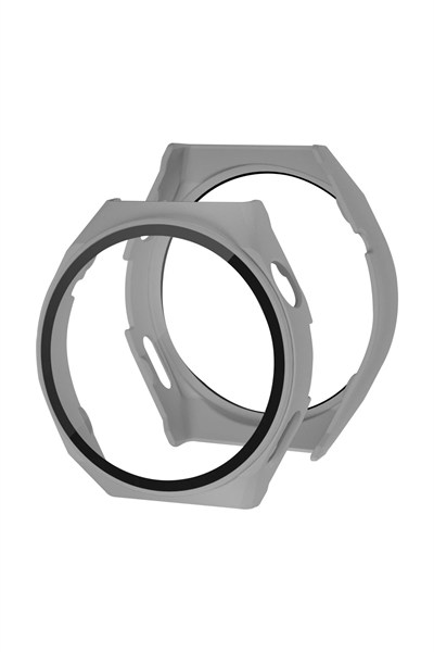 Mey İthalat®  Huawei Watch GT3 Pro 46mm Dota Camlı Kasa Ekran Koruyucu - Uzay Grisi