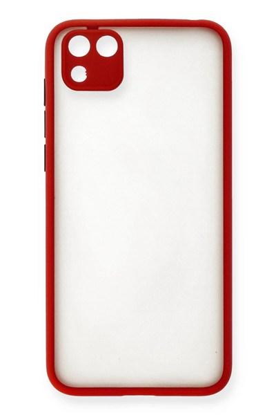 Mey İthalat®  Huawei Y5P Kılıf Montreal Silikon Kapak - Kırmızı