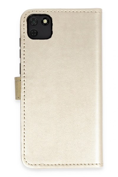 Mey İthalat®  Huawei Y5P Kılıf Trend S Plus Kapaklı Kılıf - Gold