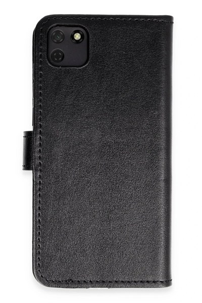 Mey İthalat®  Huawei Y5P Kılıf Trend S Plus Kapaklı Kılıf - Siyah