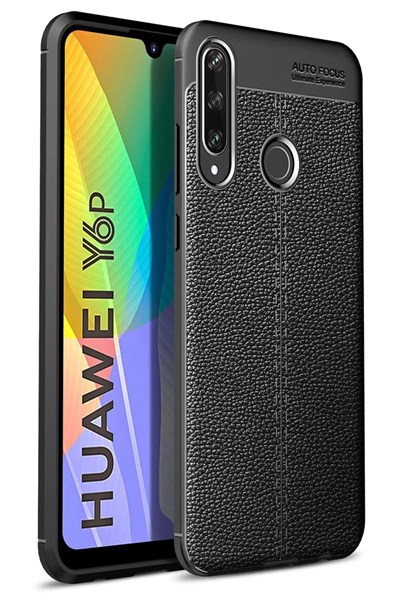 Mey İthalat®  Huawei Y6P Kılıf Auto Focus Kapak - Siyah