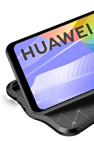 Mey İthalat®  Huawei Y6P Kılıf Auto Focus Kapak - Siyah
