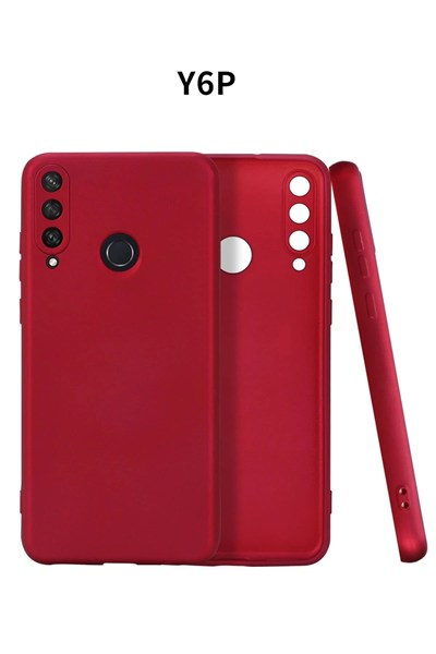 Mey İthalat®  Huawei Y6P Kılıf First Silikon - Bordo