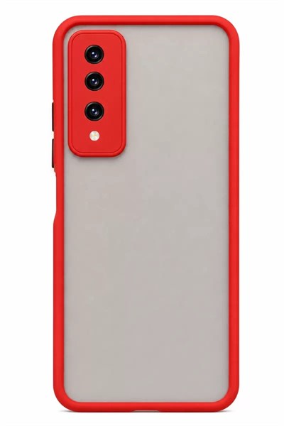 Mey İthalat®  Huawei Y9 Prime 2019 Kılıf Montreal Silikon Kapak - Kırmızı