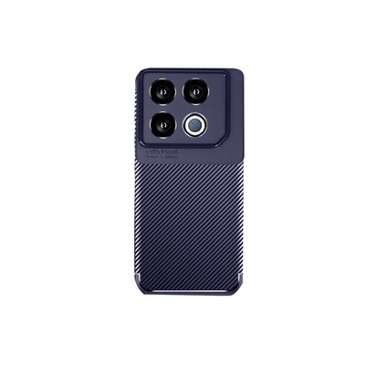 Mey İthalat®  İnfinix GT 20 Pro Kılıf Auto Focus Karbon Kapak - Lacivert