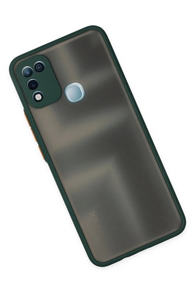 Mey İthalat®  İnfinix Hot 10 Play Kılıf Montreal Silikon Kapak - Yeşil