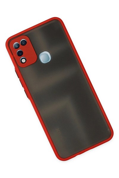 Mey İthalat®  İnfinix Hot 10 Play Kılıf Montreal Silikon Kapak - Kırmızı