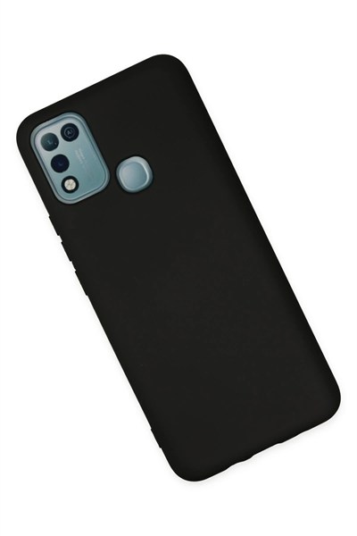 Mey İthalat®  İnfinix Hot 10 Play Kılıf Nano içi Kadife Silikon - Siyah