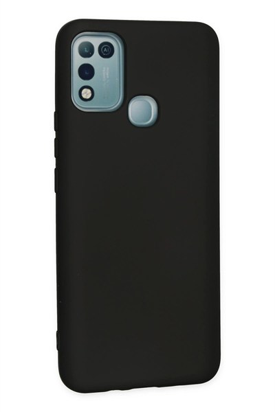 Mey İthalat®  İnfinix Hot 10 Play Kılıf Nano içi Kadife Silikon - Siyah