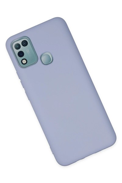 Mey İthalat®  İnfinix Hot 10 Play Kılıf Nano içi Kadife Silikon - Lila