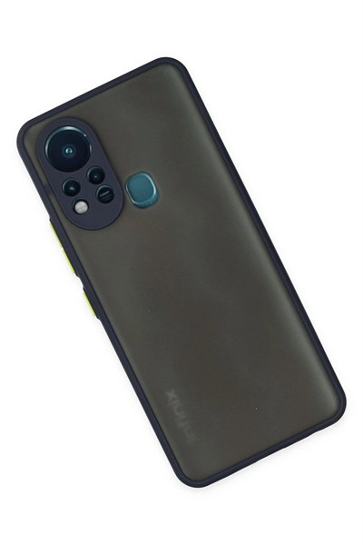 Mey İthalat®  İnfinix Hot 11s Kılıf Montreal Silikon Kapak - Lacivert