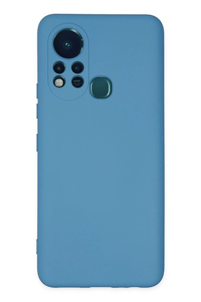 Mey İthalat®  İnfinix Hot 11s Kılıf Nano içi Kadife Silikon - Mavi