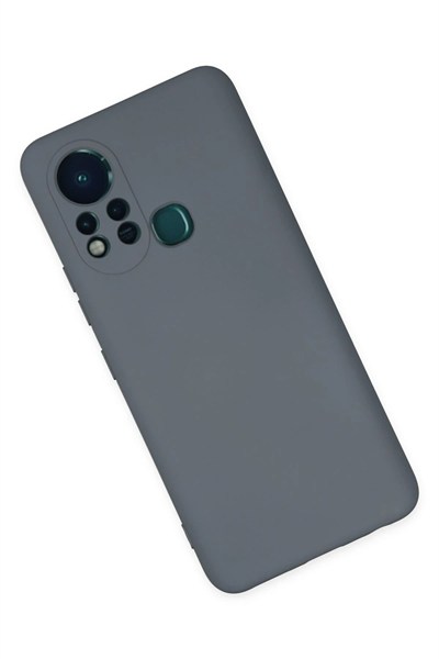 Mey İthalat®  İnfinix Hot 11s Kılıf Nano içi Kadife Silikon - Gri