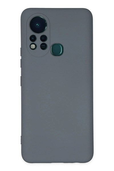 Mey İthalat®  İnfinix Hot 11s Kılıf Nano içi Kadife Silikon - Gri