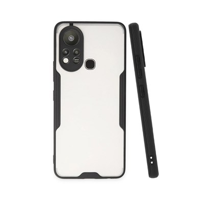 Mey İthalat®  İnfinix Hot 11s Kılıf Platin Silikon - Siyah