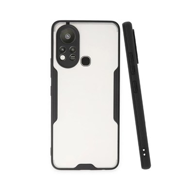 Mey İthalat®  İnfinix Hot 11s Kılıf Platin Silikon - Siyah